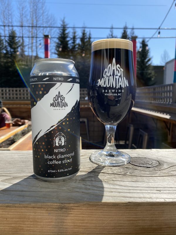 Black Diamond Nitro stout Coast Mountain Brewing