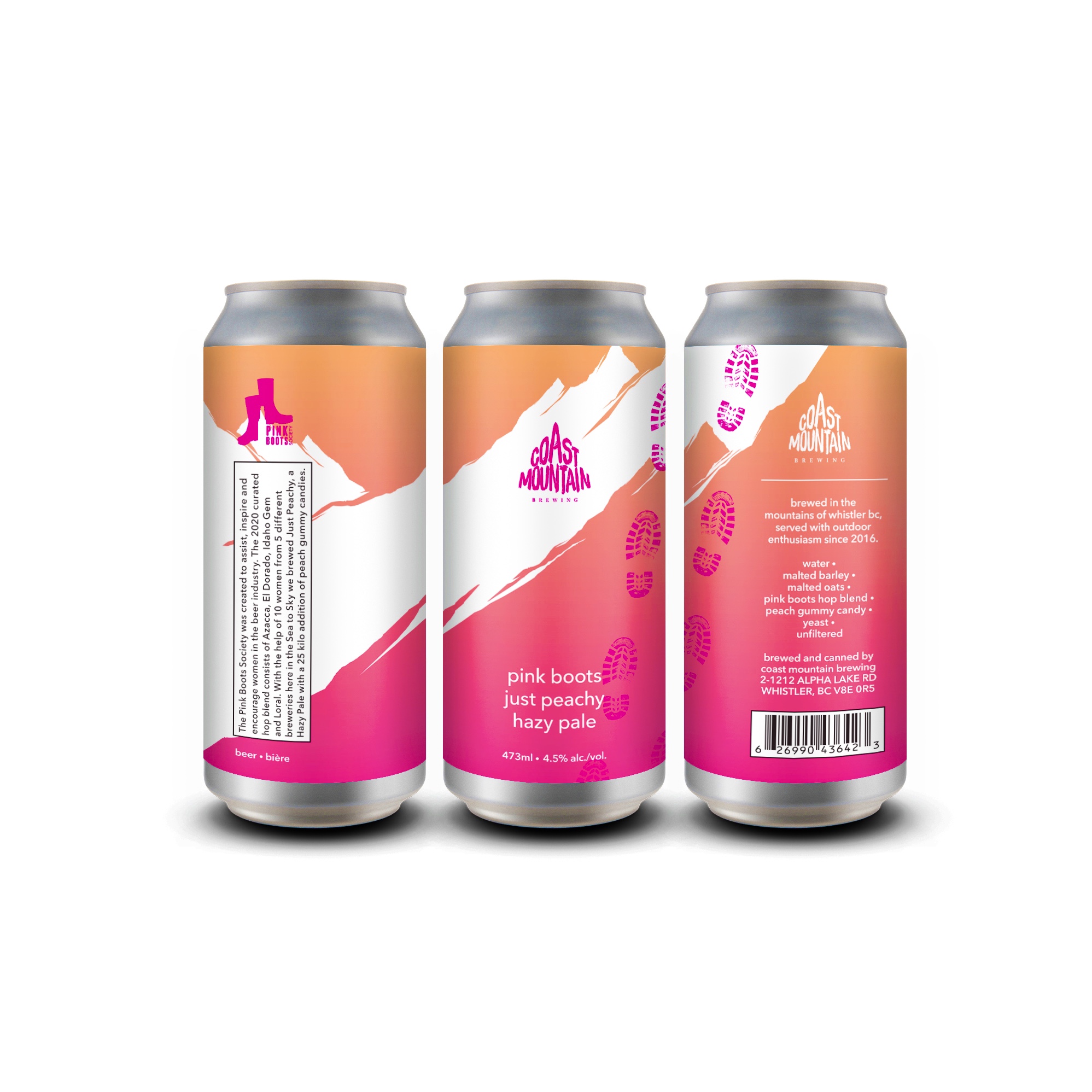 Just Peachy Rendering Coast Mountain Brewing