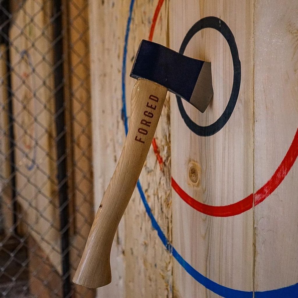 Axe Throwing Coast Mountain Brewing