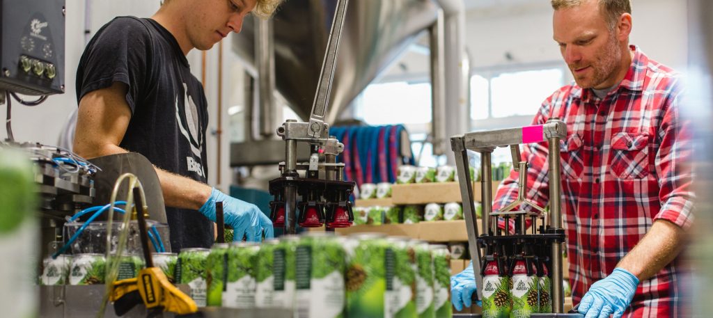 Canning Treeline Lager in Whistler